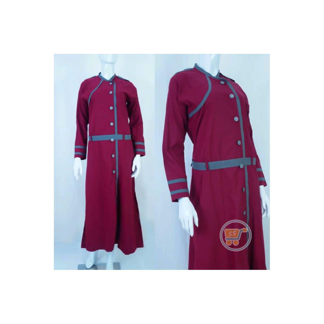 GAMIS CLASSIC MARUN LONG DRESS CARDIGAN TUNIC TUNIK BAJ Murah