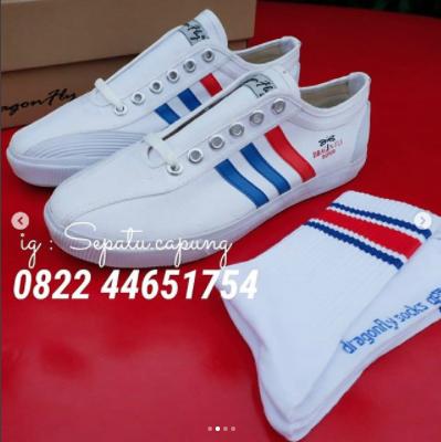 NEW Dragonfly White Mamba dan Kaos Kaki - Putih, 37 - f3wqpg