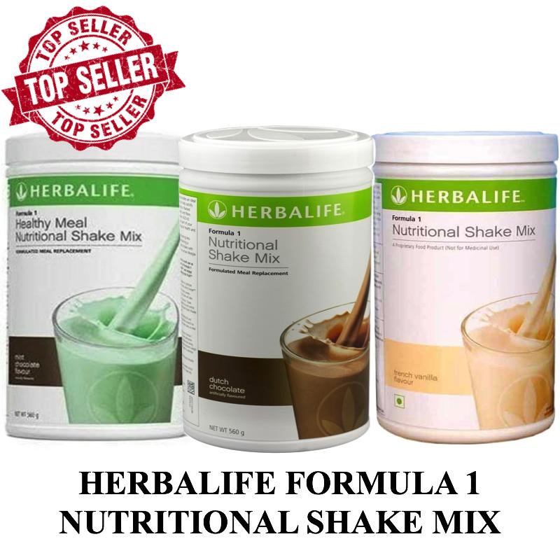Herbalife 3 in 1 Formula Nutritional Shake Mix - Dutch Chocolate, French Vanilla dan Chocomint