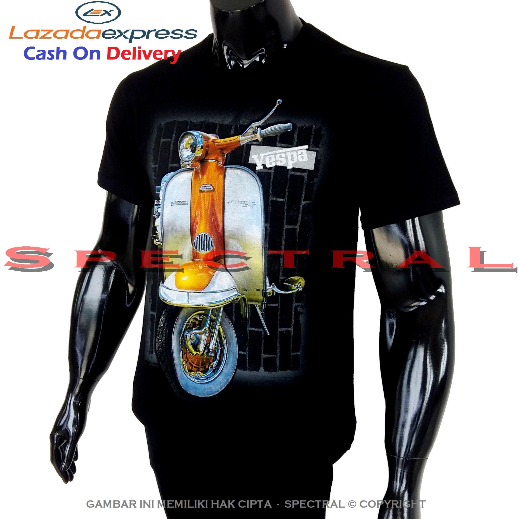 Spectral – VESPA 100% Soft Cotton Combed 30s Kaos Distro Fashion T-Shirt Atasan Terbaru Baju Pakaian Polos Pria Wanita Cewe Cowo Lengan Murah Bagus Keren Jaman Kekinian Jakarta Bandung Gambar Motor Scooter Retro Vintage Otomotif Sepeda Racing Mobil Balap