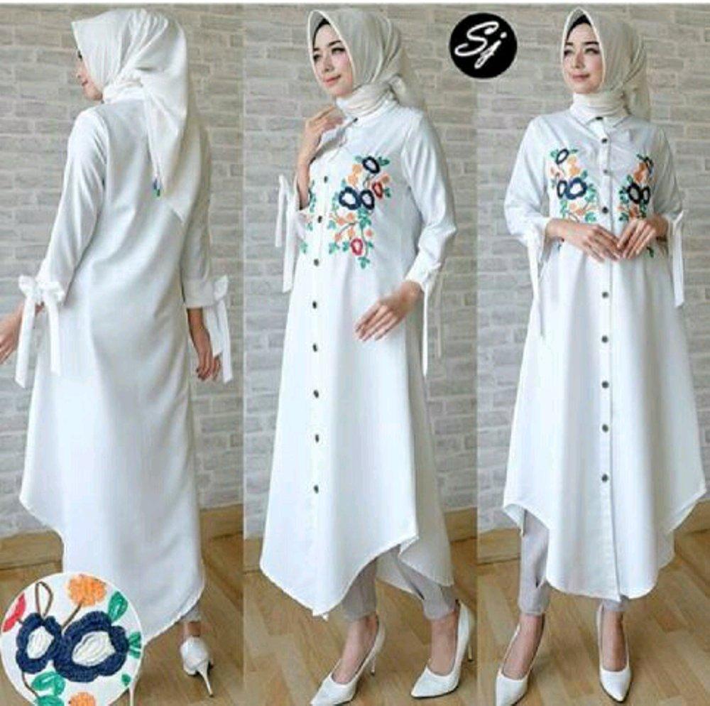 LTNK TWISFLOW PUTIH MAXI BUSUI MAXI TREND GAMIS MURAH SYARI KHIMAR BAJU MUSLIM WANITA FASHION WANITA di lapak almellshopp almellshopp