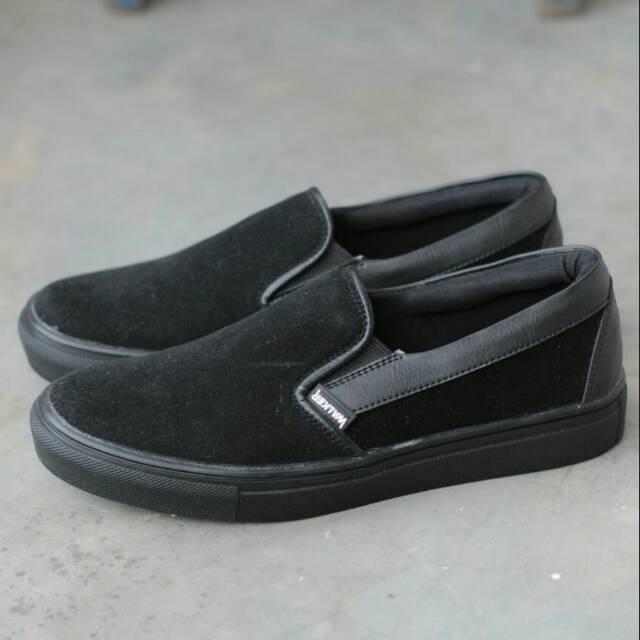 Sepatu Pria Slip On Suede Slop Walker ORI 3 Warna Varian