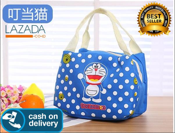 Hybrid Tech - Perlengkapan Anak Lunch Bag Cooler Tas Bekal Anak Motif Doraemon