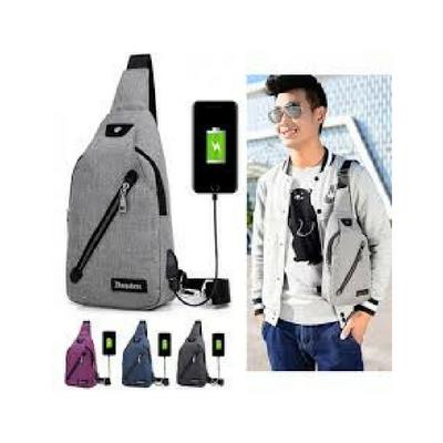 Sling bag usb port tas selempang USB|tas selempang canvas