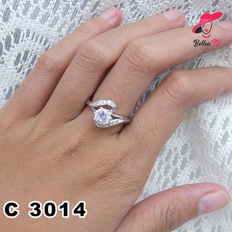 Jual Perhiasan Cincin Perak Batu Permata C 3014