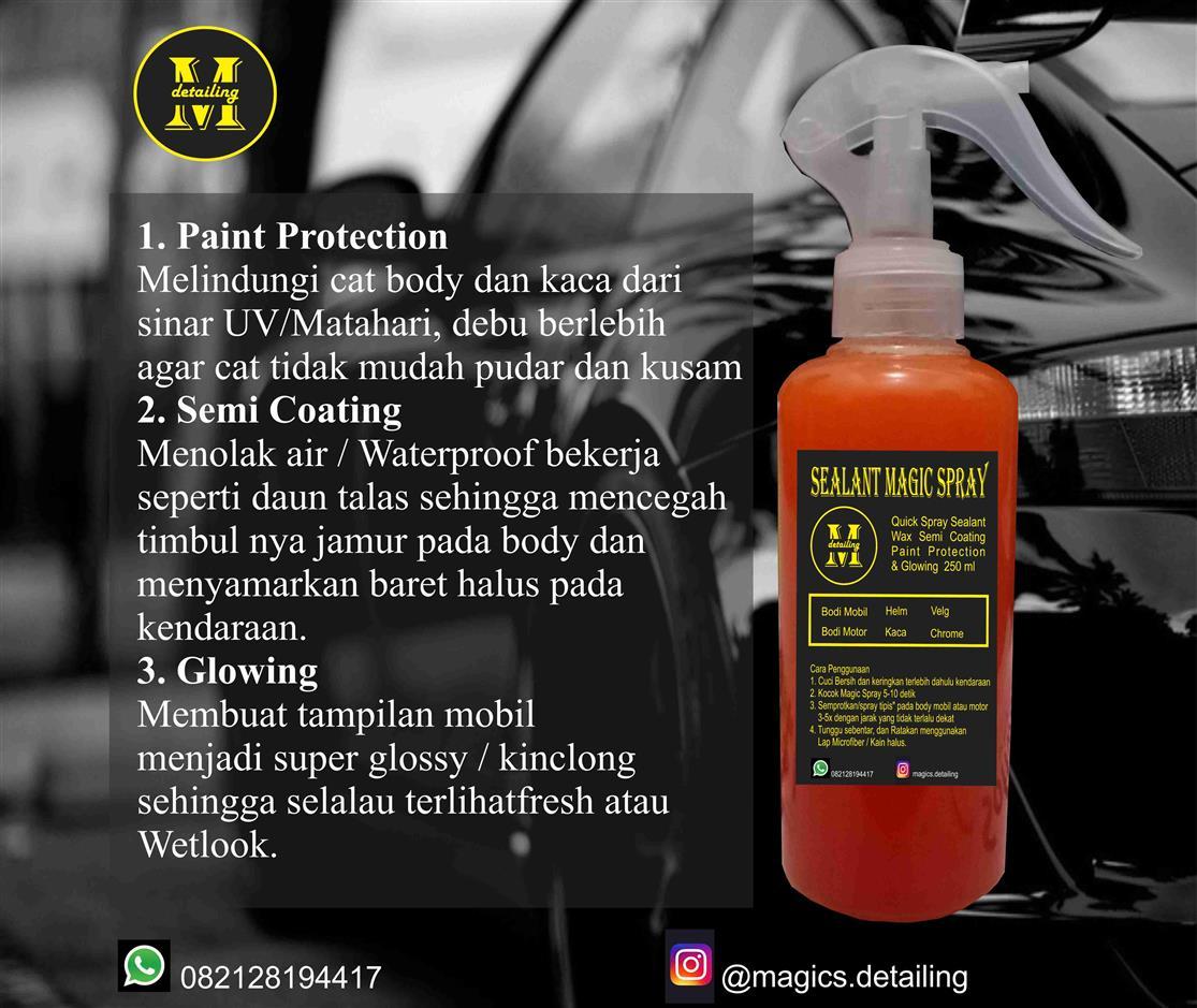 Spray Sealant Guard (Pengkilap Semi Coating & Glowing) Wax Detailing Protection 250ml