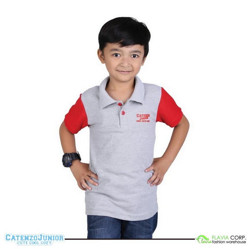 Kaos Kerah Polo Shirt Anak Laki-laki CPL104 Catenzo Junior fs