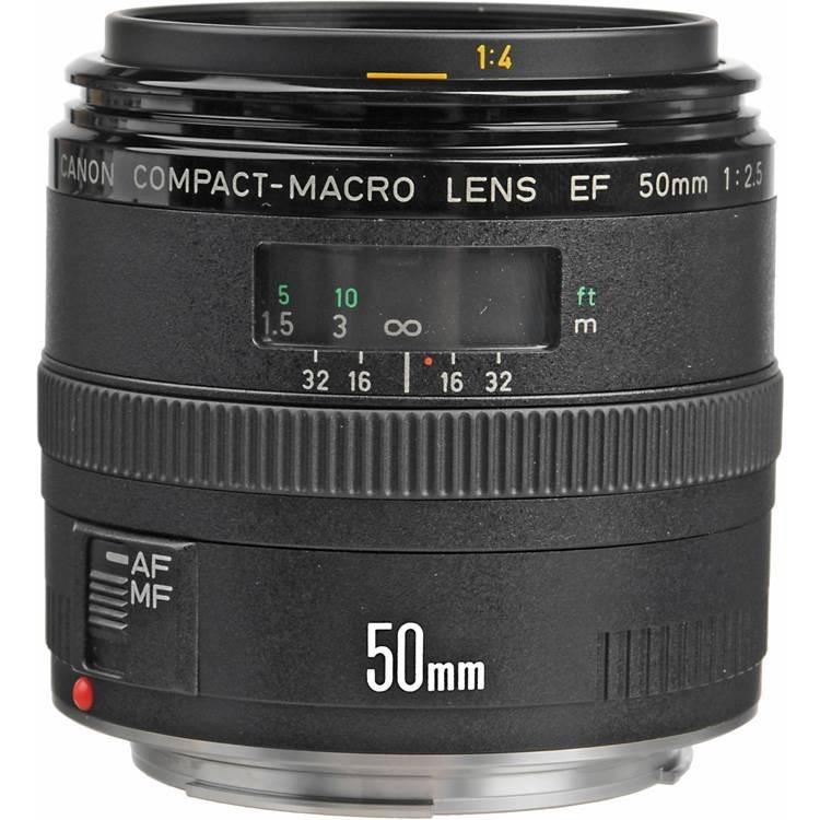 Canon Lens EF50mm f2.5 Compact Macro