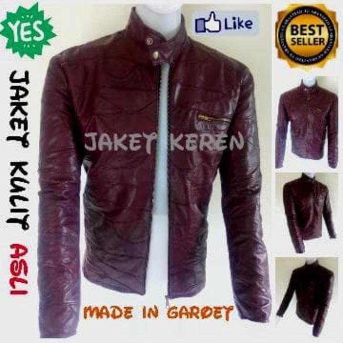 Jaket kulit asli pria Garut | Jaket kulit coklat termurah JK-53