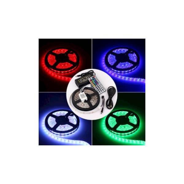 Hot Promo RGB 12V 5050 FULLSET 5M Lampu Selang LED Strip Simpan Plafon Warna Warni