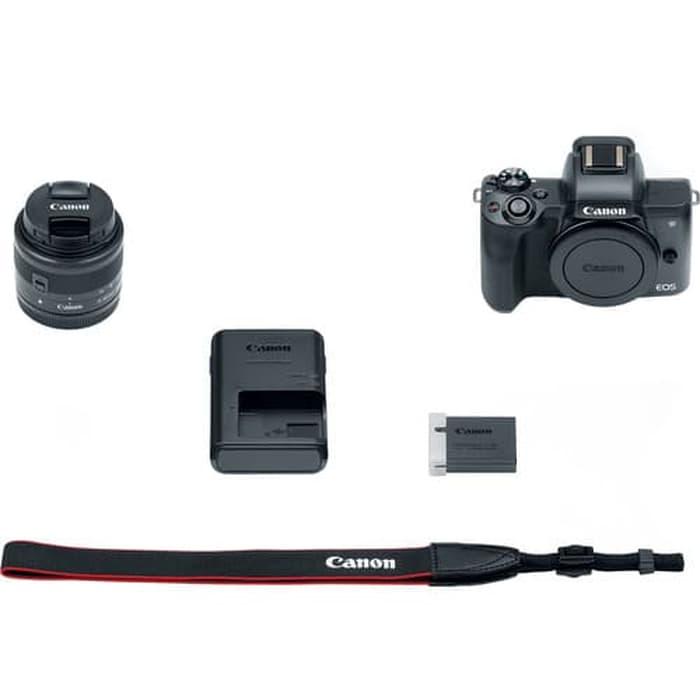 PALING DICARI Canon EOS M50 Kit 15-45mm Paket Bonus - Kamera Mirorrles Canon M-50