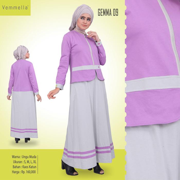 Baju Gamis Katun Polos