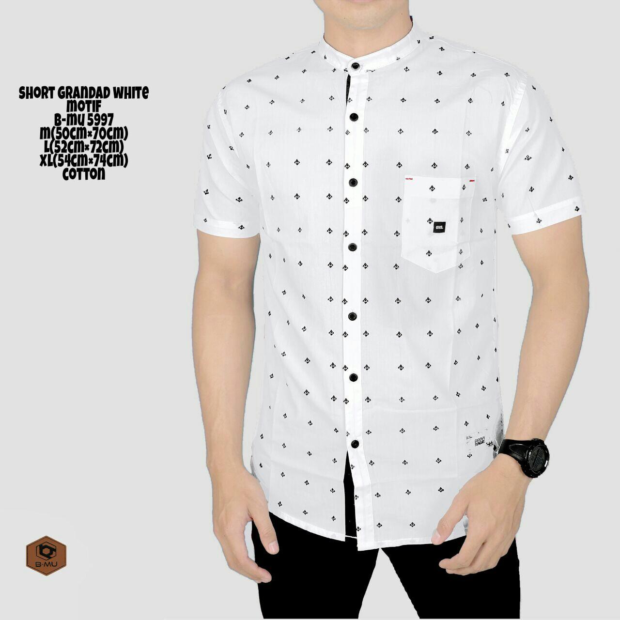 bajuku murah short grandad white kemeja pantai pria motif kembang kemeja pria tangan pendek motif kembang bunga kerah lipat short slevees long sleeves kemeja distro kerja kantor casual formal atasan pria fashion pria kaos oblong superhero kemeja pantai