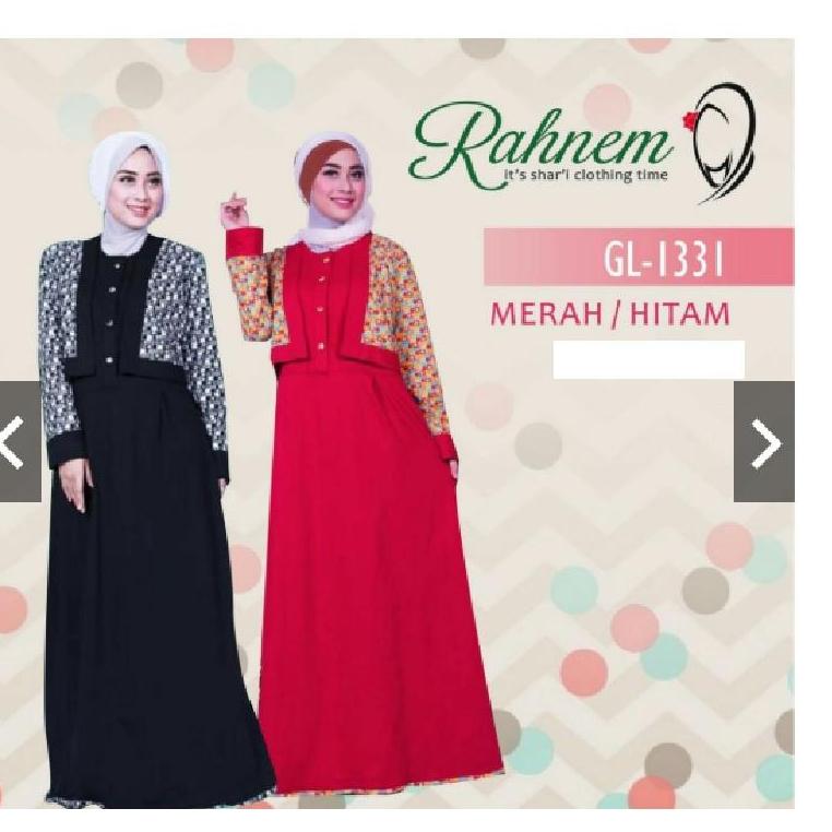 TERLARIS GAMIS RAHNEM / GL-1331 / DRESS MUSLIMAH / BAJU