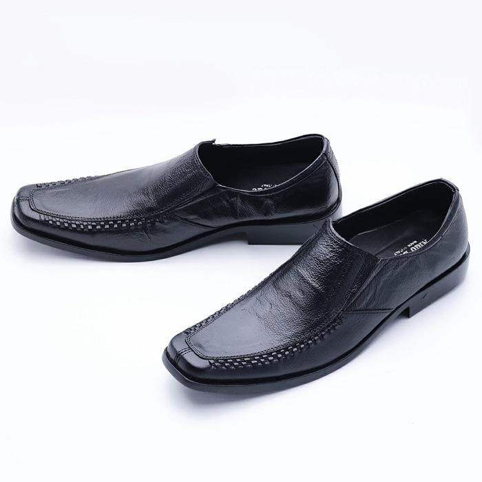 Sepatu Pria Pantofel Kulit Asli Formal Kerja Kantor Murah 509Ht - Hitam, 38 - Jual Produk Fashion Murah Terbaik