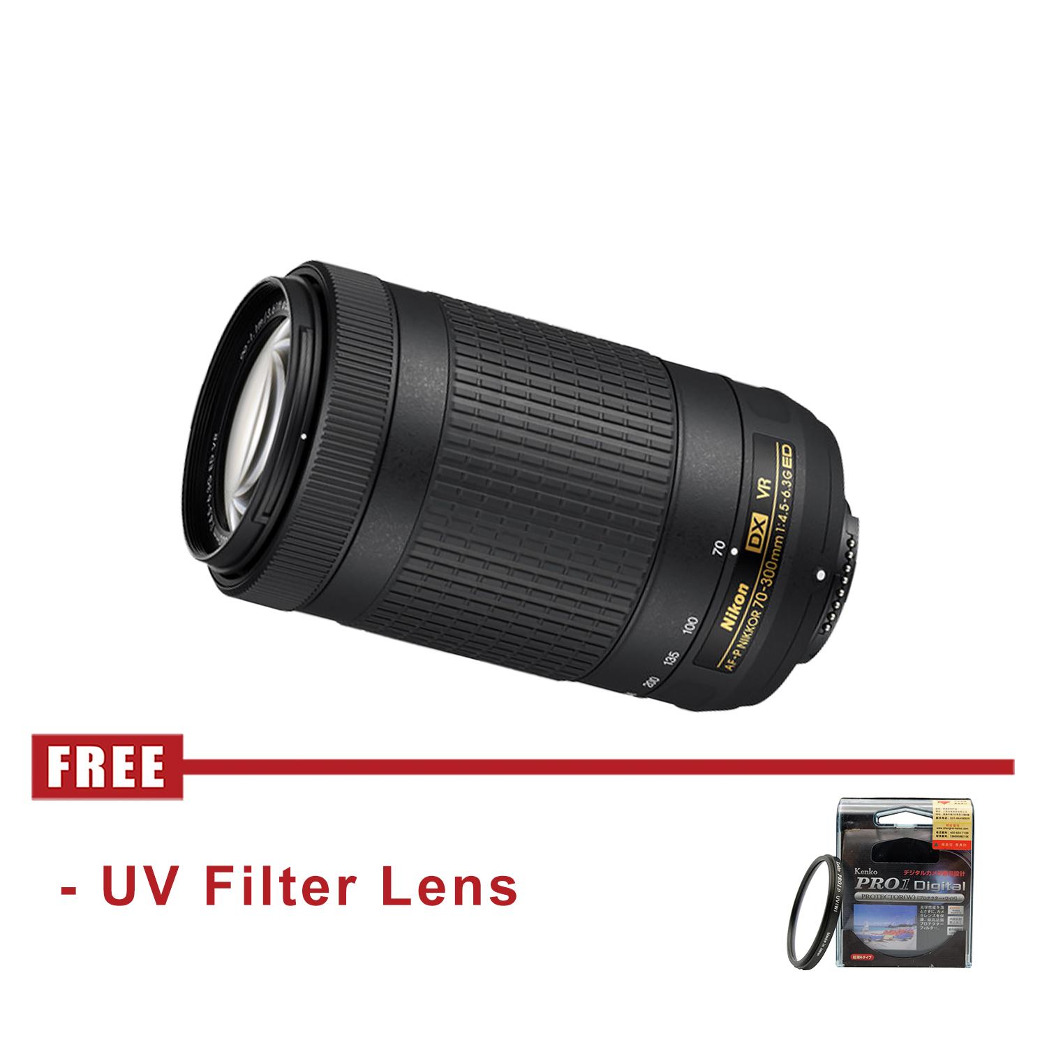 Nikon AF-P DX NIKKOR 70-300mm f/4.5-6.3G ED VR - FREE UV Filter