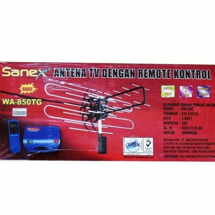 Sanex Antena TV Remote WA 850 TG Dilengkapi Kabel Dan Boster