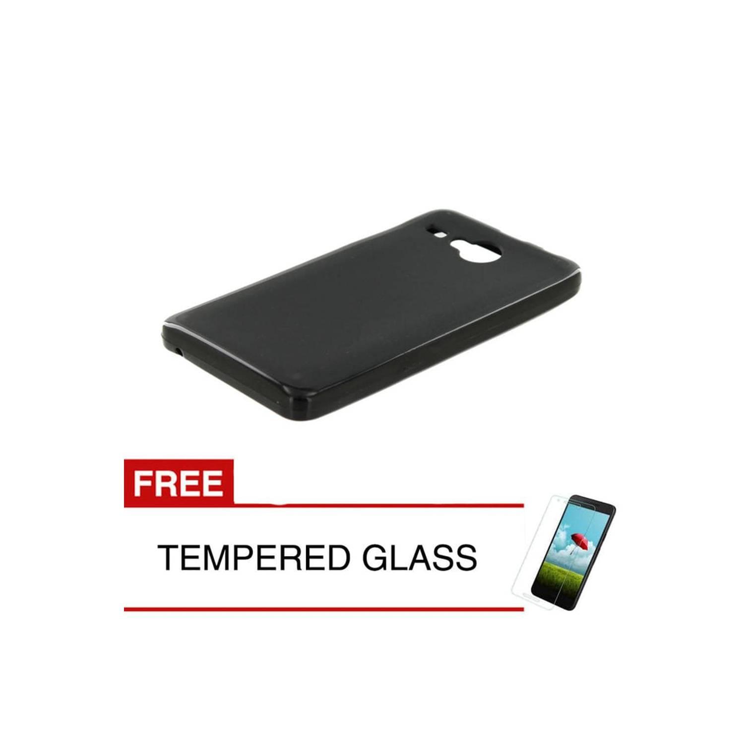 TERBARU Case Acer Z520 - F5122 Slim Soft Case Hitam Solid BONUS Tempe