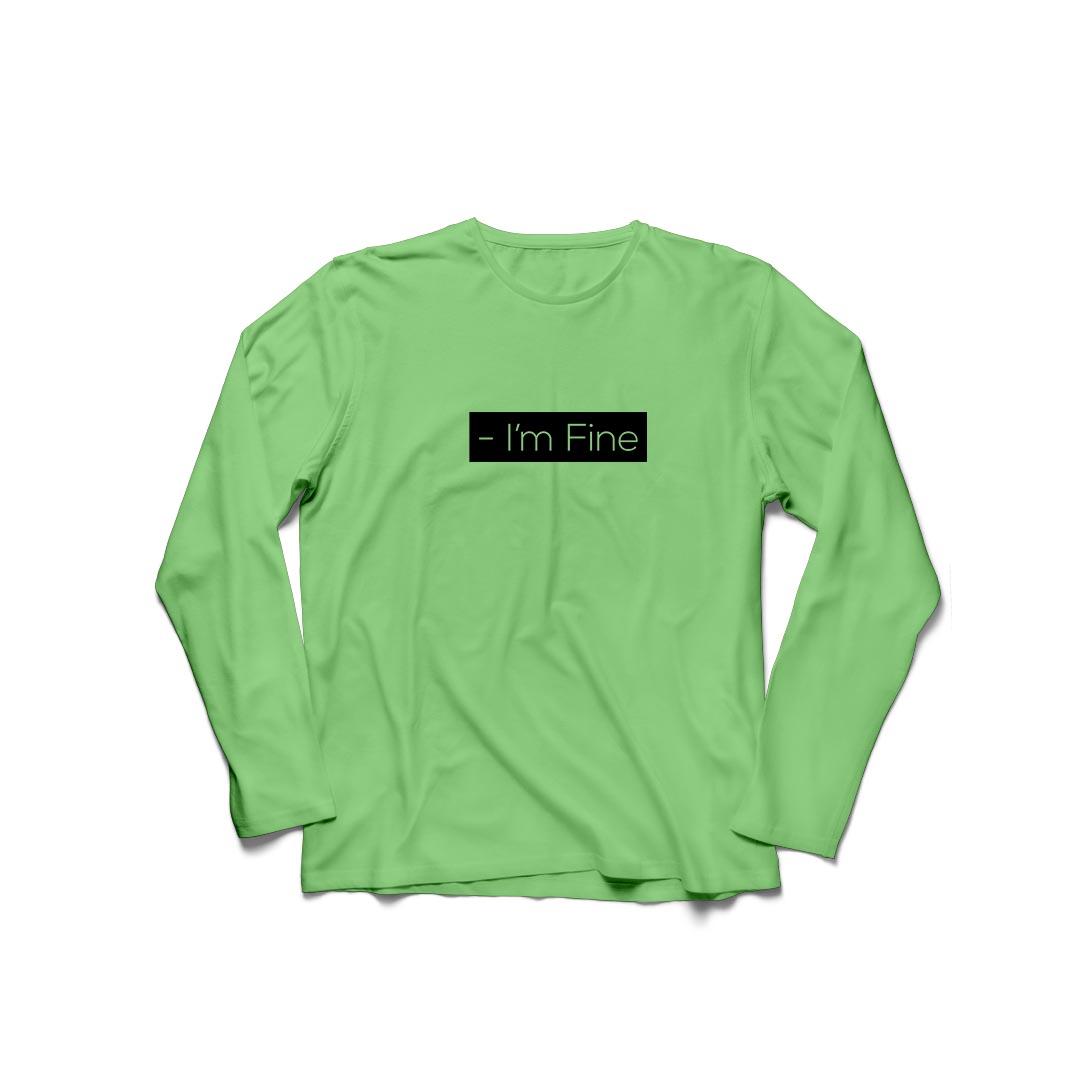 YGTSHIRT - Tshirt Baju Kaos I'M FINE Lengan Panjang Longsleeve Cewek / Kaos Wanita / Tshirt Cewe Cotton Combed Kaos Cewek