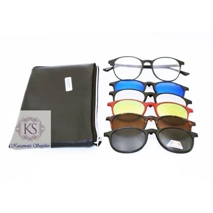 DISKON Kacamata / Sunglass Pria Rb Clip On 5 2245 Lensa Super TERMURAH