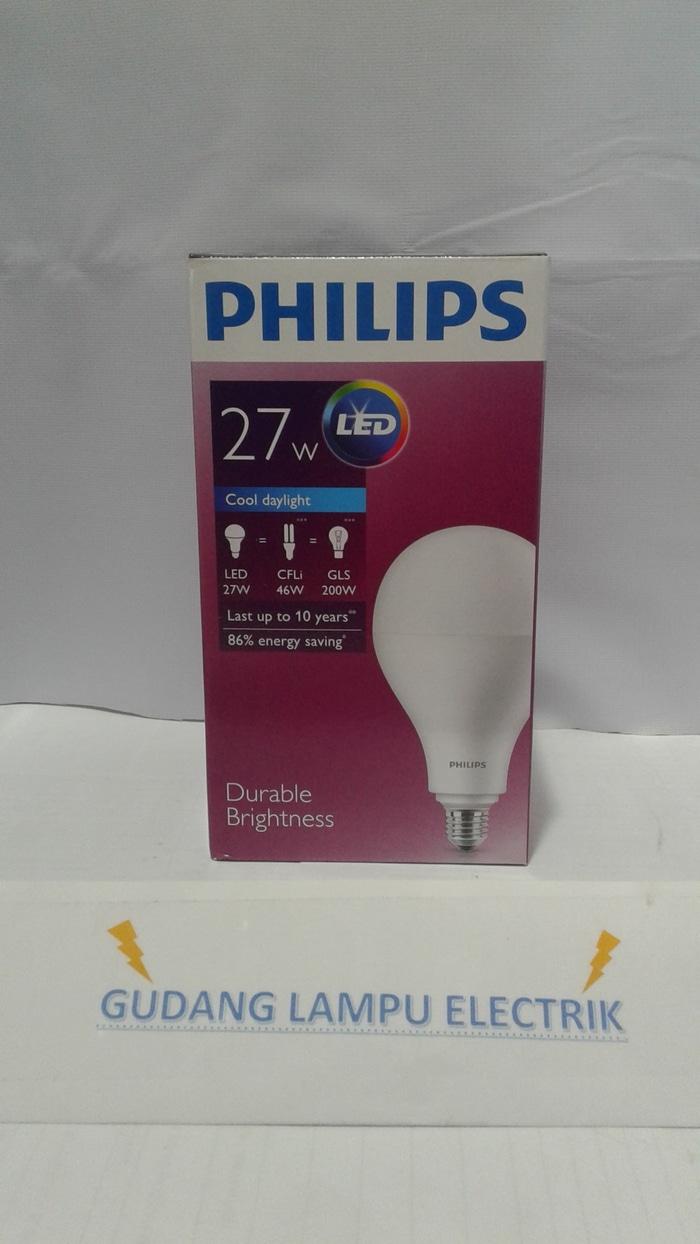Promo Terbatas!! Lampu Philips Led Ledbulb 27W 27 Watt - Putih Cdl - Garansi 3 Thn - ready stock