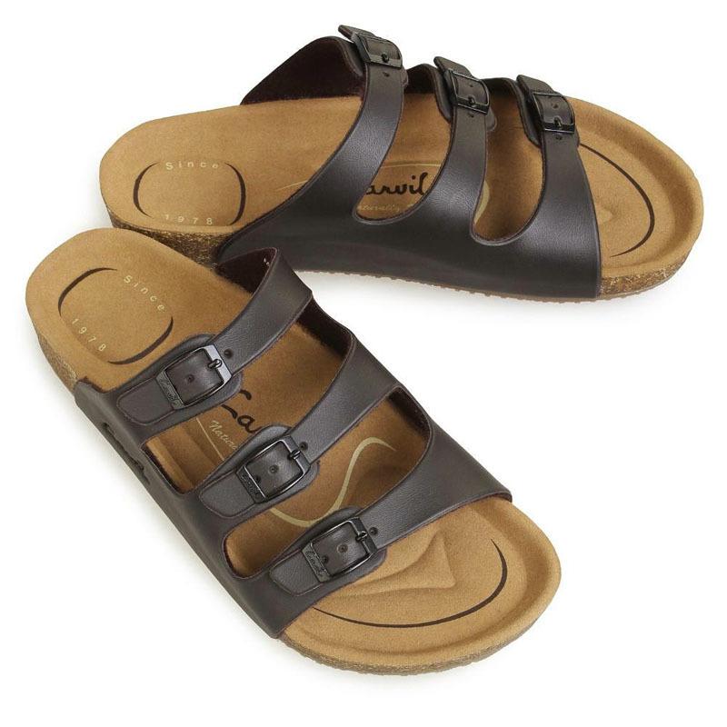 CARVIL SANDAL PRIA FALKLAND 03 DK BROWN