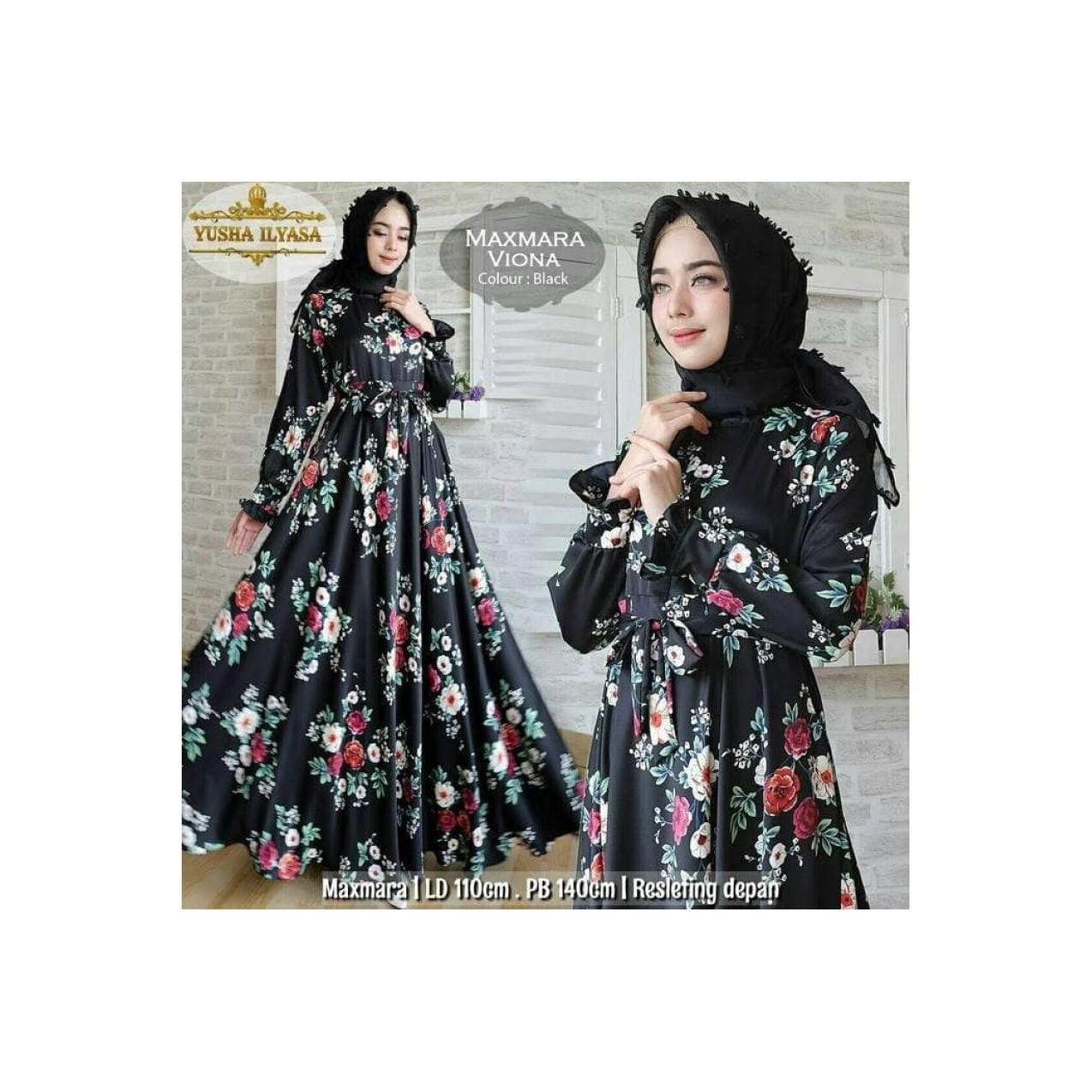 hitam navy putih peach pink syari gamis maxi dress pesta syar'i xl xxl