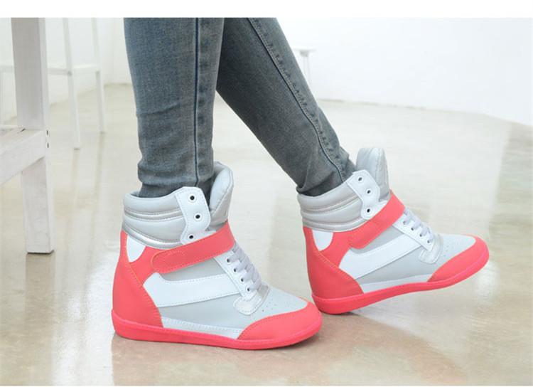 Fashion Women Ankle Boots Wedges Shoes 
