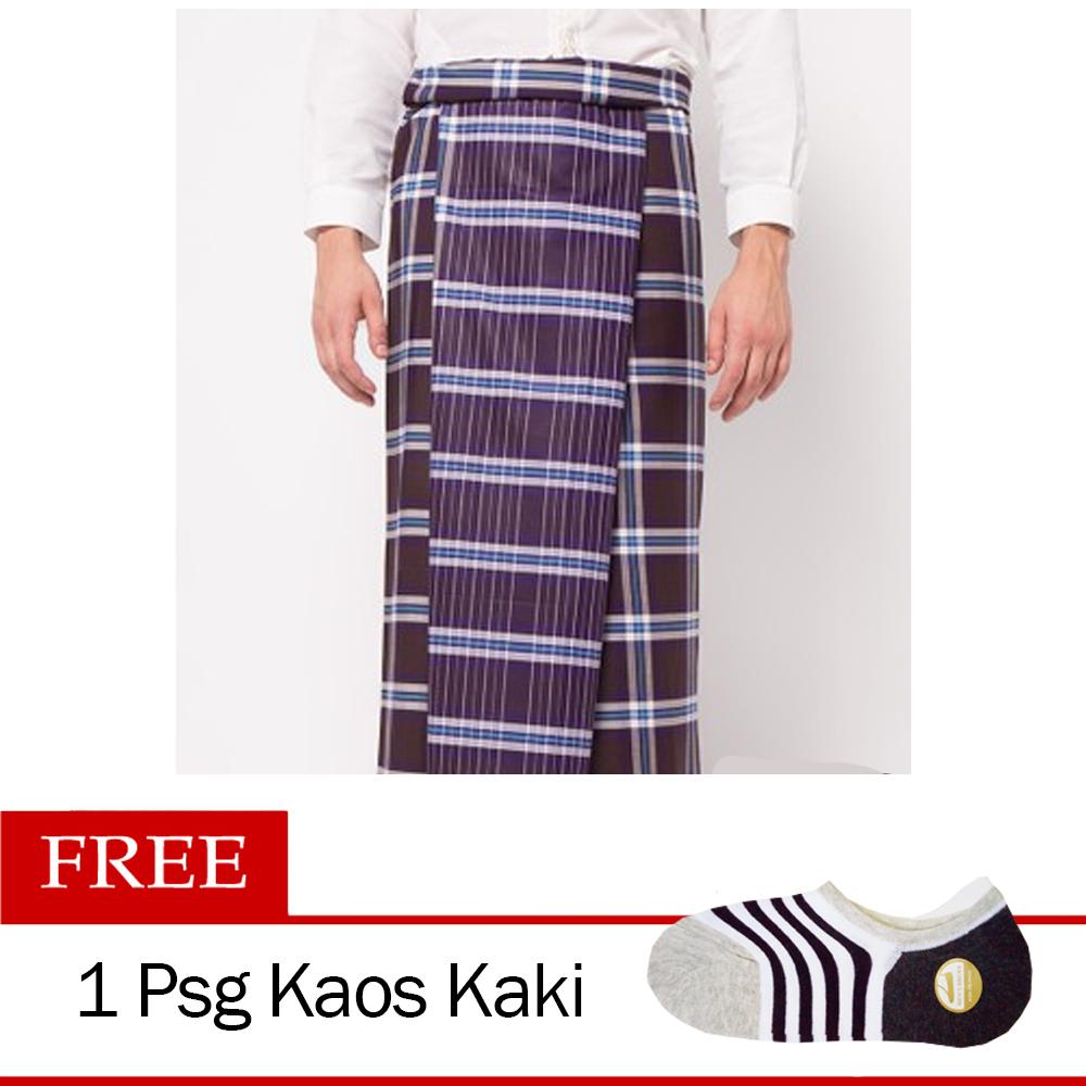Ezpata Atlas Sarung Tenun Favorit - Motif Random Free 1 Psg Kaos Kaki
