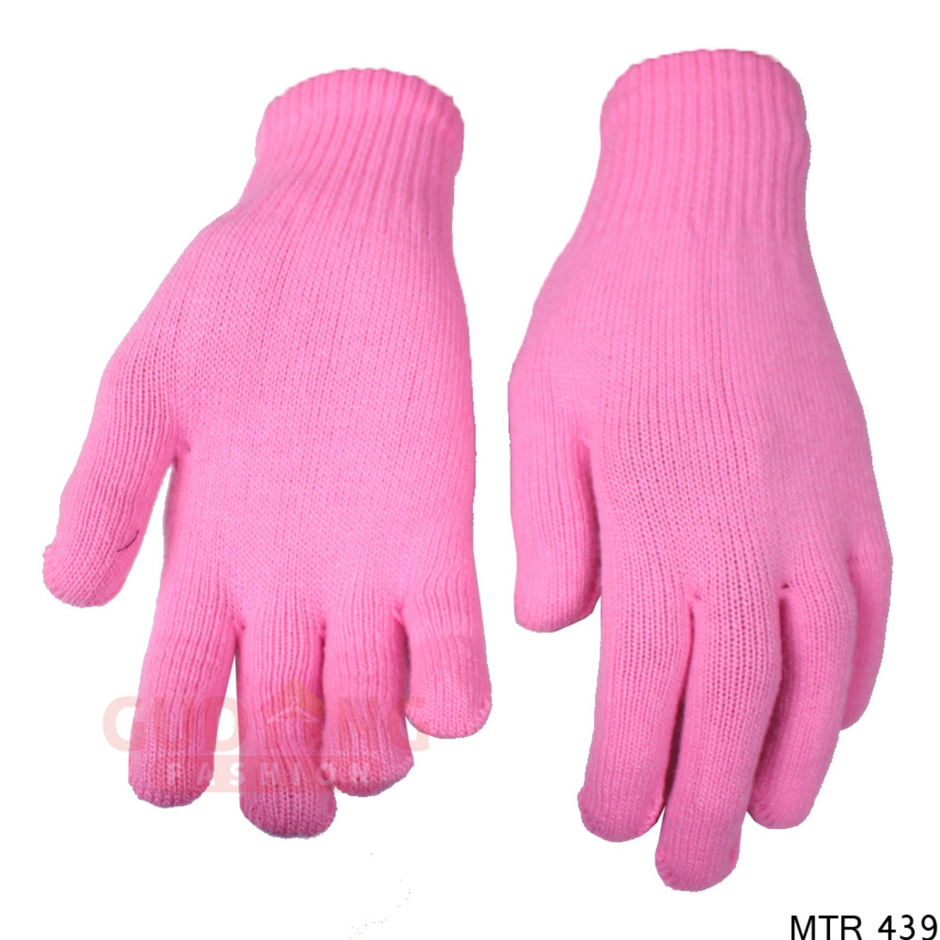 Sarung Tangan Rajut Polos - Merah Muda Harga 10,680 rupiah*Gratis Ongkir