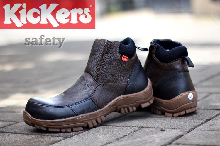 KICKERS RUBICON LEATHER- sepatu boots safety ujung besi SEPATU boots pria kulit sapi asli sepatu boot proyek