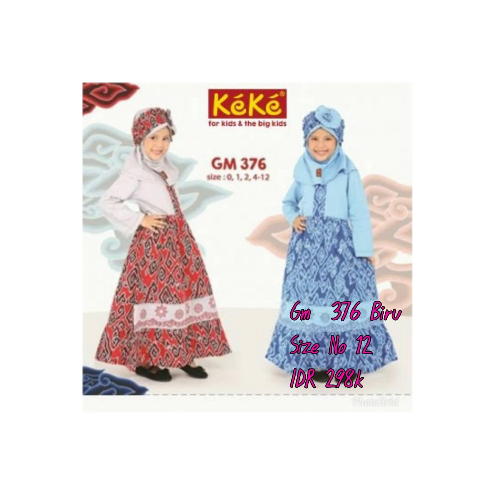 Keke Baju Anak Muslim GM 376 Biru No12 Diskon / Sale / Obral 25%