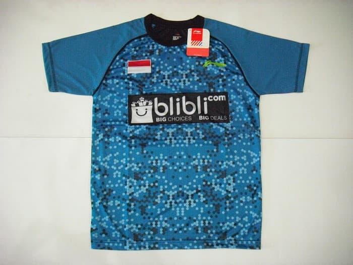 Baju BADMINTON / BULUTANGKIS Lining L.31 (Softblue Black)