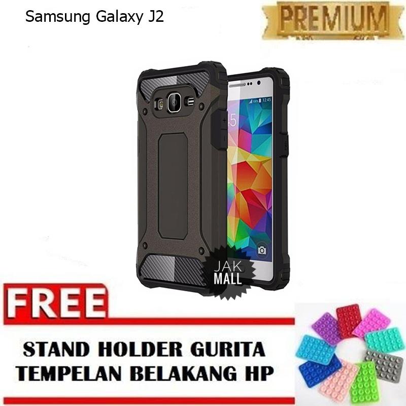 Jak Shop Black Panther Softcase Samsung Galaxy J2 - Black - FREE Holder Gurita