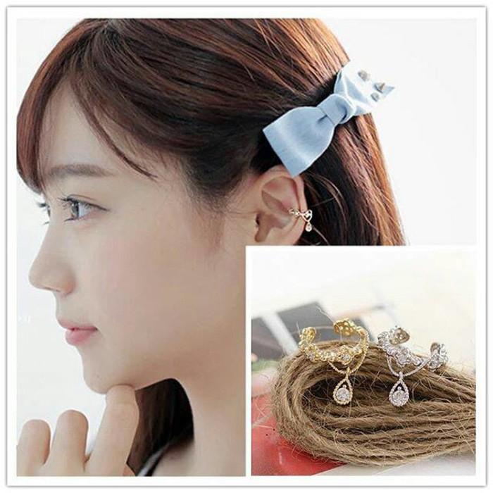 Ear Clip Small Drop Aksesorid Import Lucu Murah Unik