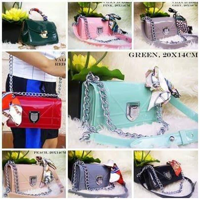 BEST SELLER!!! tas valen valentino jelly aurora clucth selempang pesta - bVOsR9