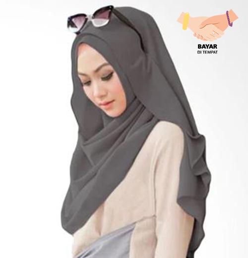Bella Hijab Kerudung Instan - Grey