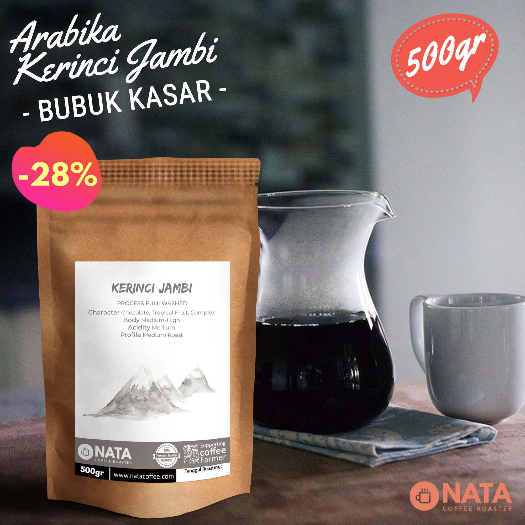 Nata Kopi Arabika Kerinci Jambi 500gr - BUBUK KASAR