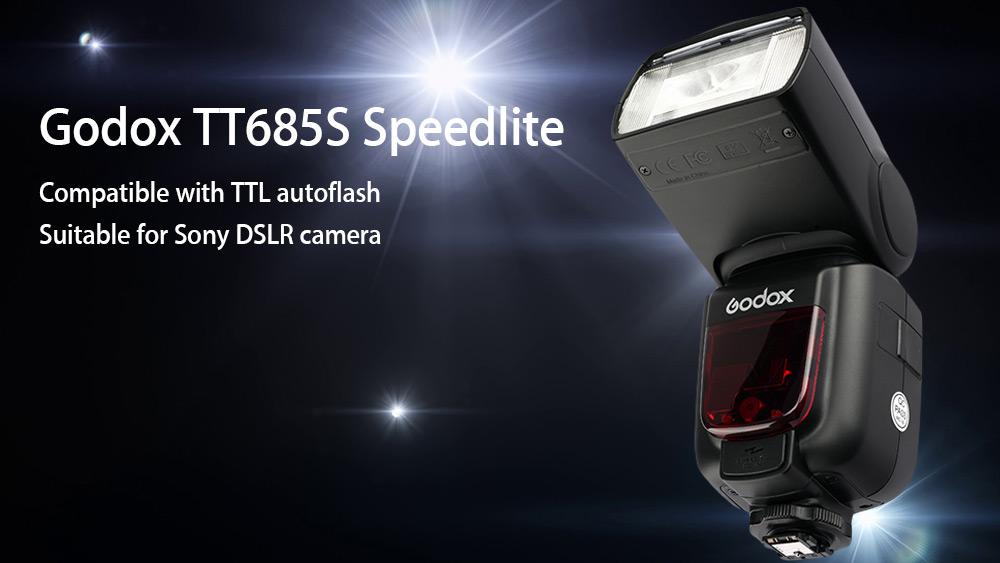 GODOX TT685S TTL LCD Flash Speedlite untuk Sony DSLR A77II A7RII A7R A58 A99 ILCE6000L