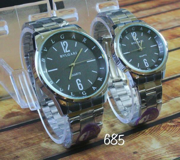 jam tangan couple Bvlgari / jtr 685 black BEST SELLER