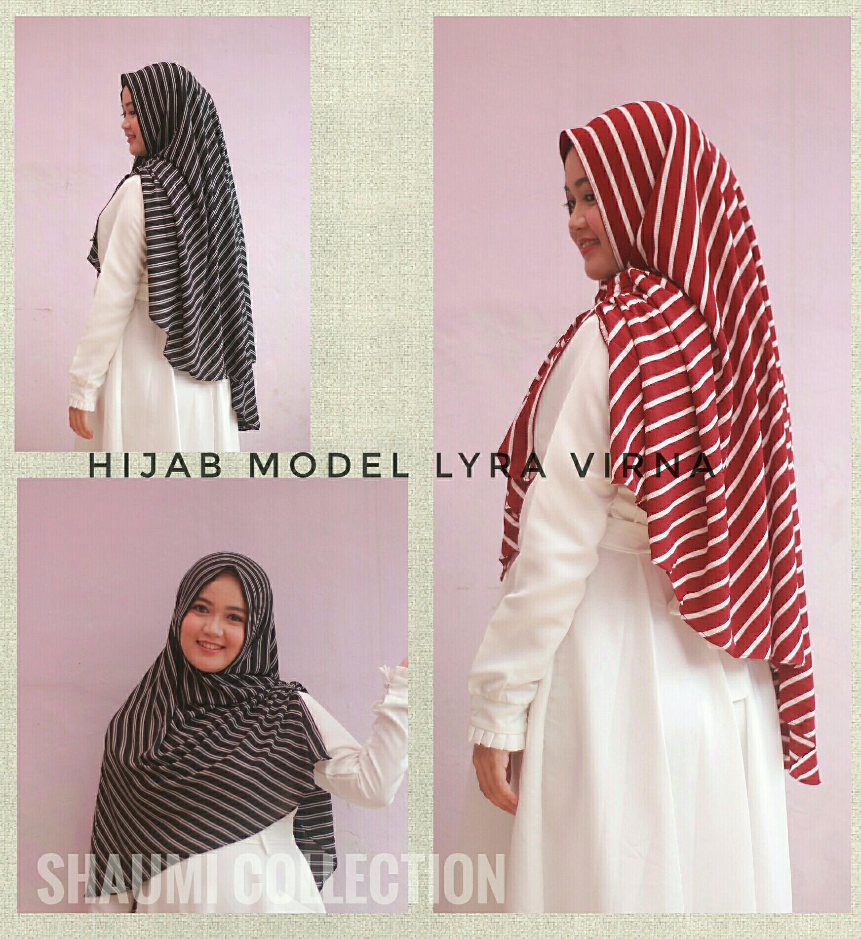 Khimar syari lyra virna belang