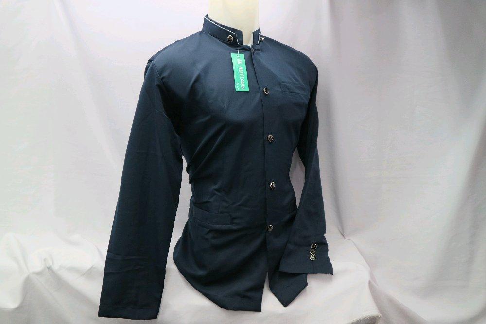 Jasko Jas Koko Polos Biru Navy Dongker Baju Koko Lengan Panjang Baru Murah JIT 039 di lapak Al Muttaqin Collection produsenbajukoko