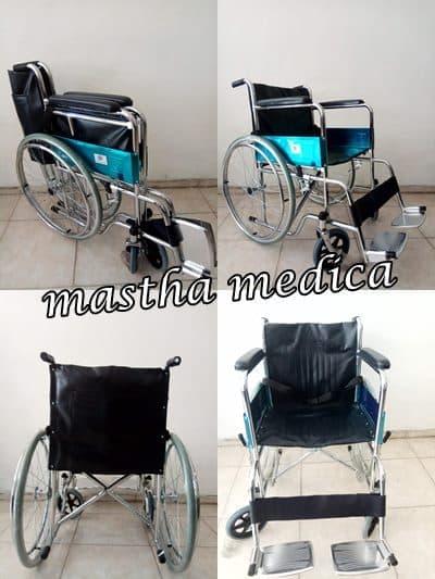 Kursi Roda Standar Rumah Sakit Kuat Murah + Rem Roda di surabaya