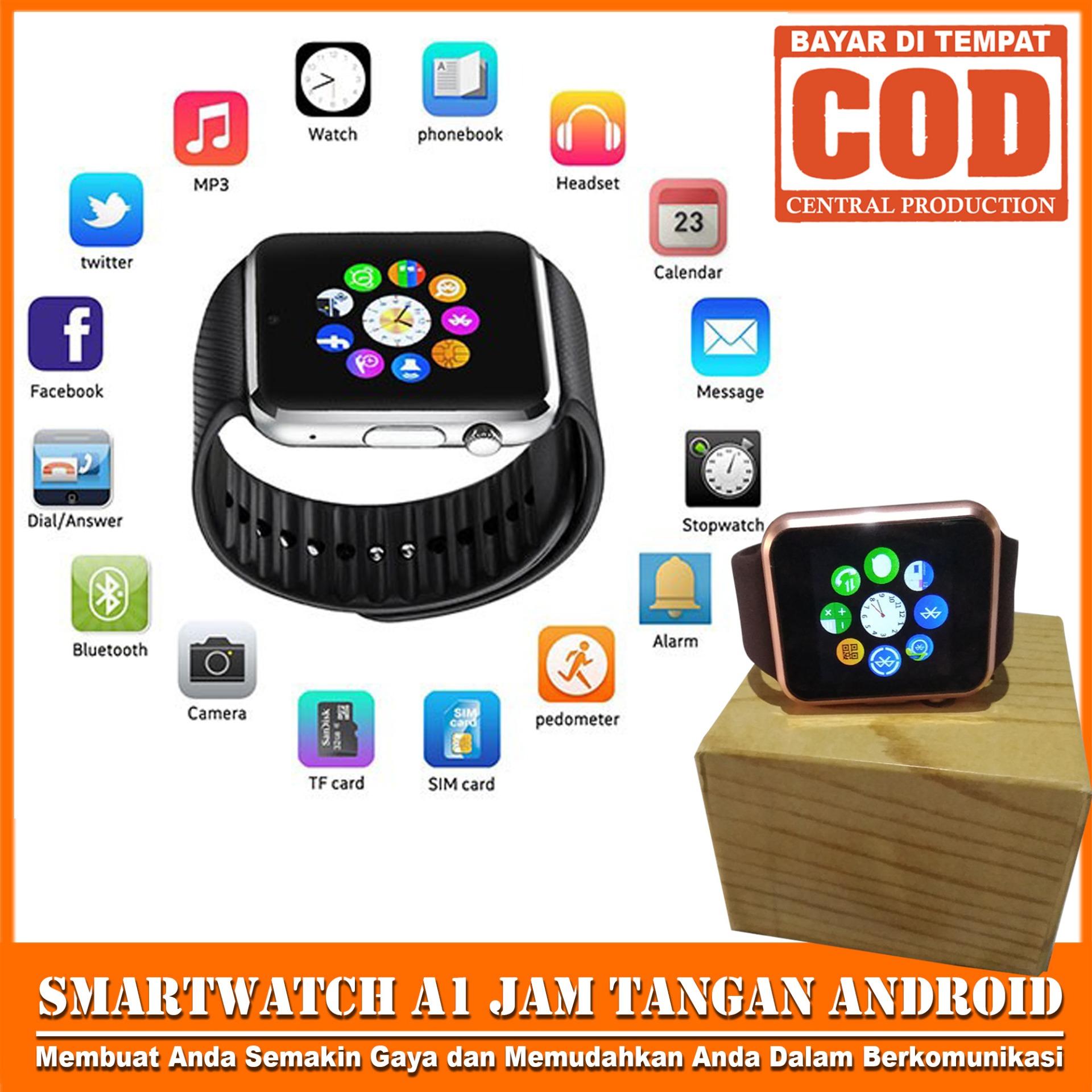 SKY Jam Tangan iwatch U10 / A1 REAL PICTURE Smart Watch Touch Screen + GSM Smartwatch Gear/Support Sim Card dan Memori Card