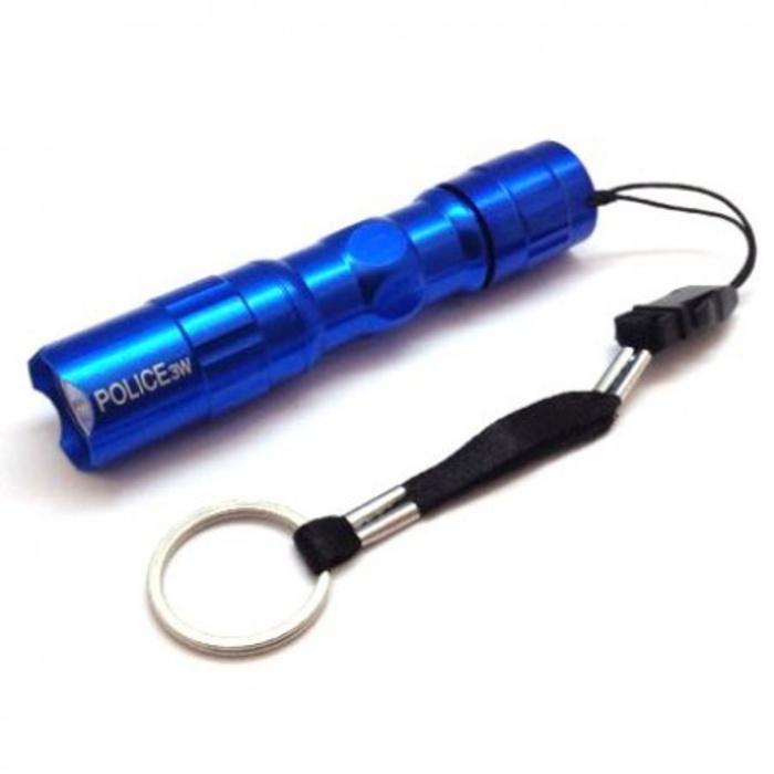 Senter POLICE 3W Mini LED Flashlight Lamp Lampu Emergency Battery AA