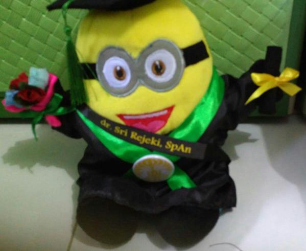 Boneka Wisuda Minion L