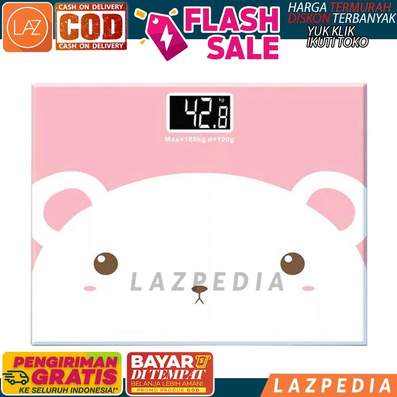 COD/BYR DITEMPAT - PROMO!!!! - Taffware Timbangan Badan Mini Digital Desain Kartun 180Kg / Timbangan Digital / Timbangan Berat Badan / Digital Scale / Body Scale - Lazpedia