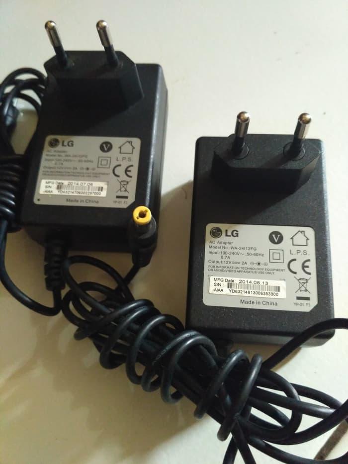 Hemat 10%!! Adaptor Lg 12V 2A Kwalitas Bagus - ready stock
