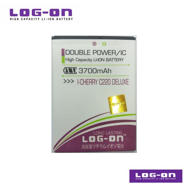 LOG-ON Battery For i-Cherry C220 Deluxe - DoublePower & IC - Garansi 3 Bulan