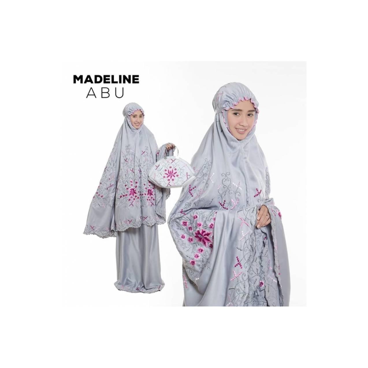 BMA - MUKENA EXCLUSIVE KADO HANTARAN NIKAH SATIN BORDIR TAS ABU